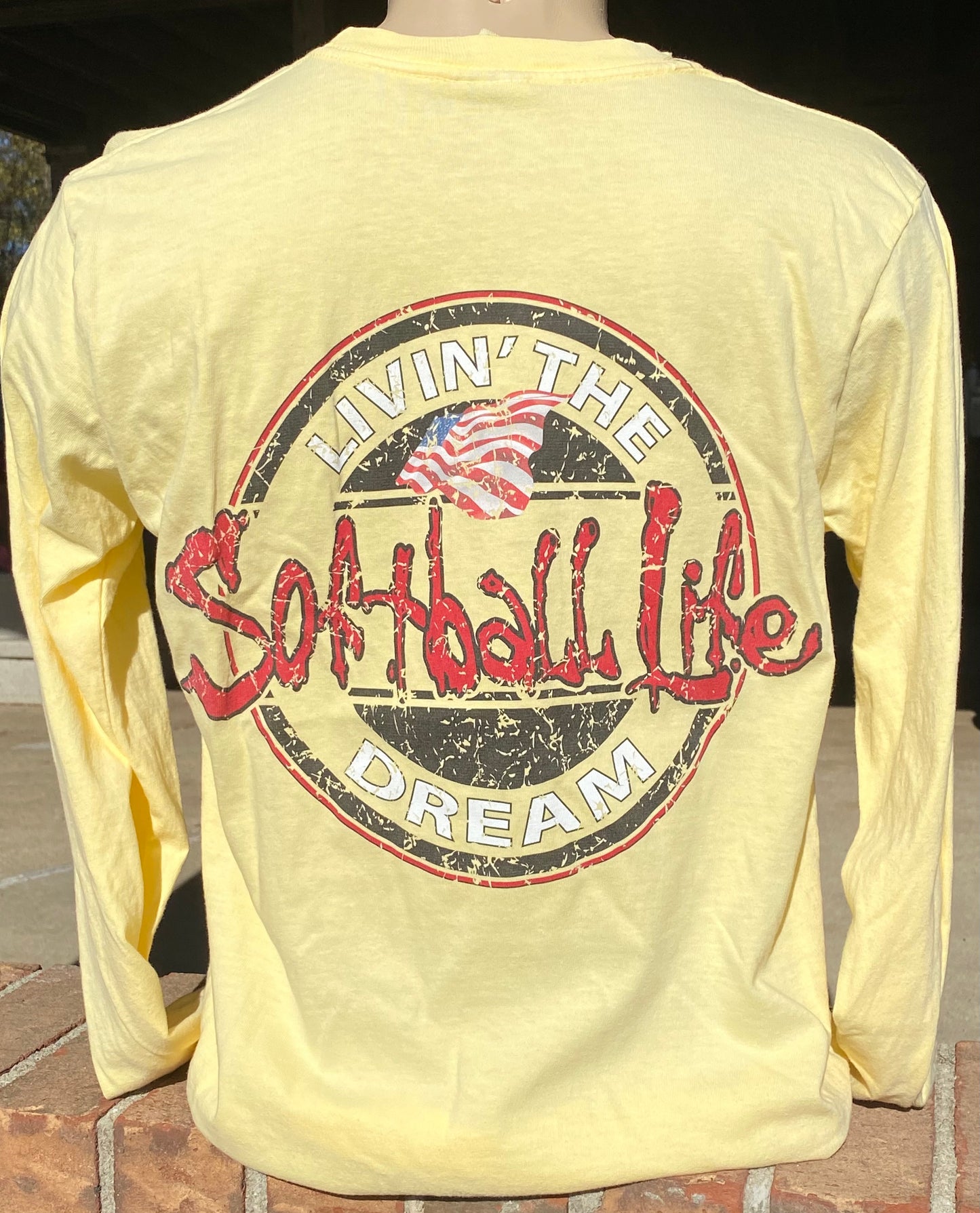 Softball Life Livin' the Dream Long Sleeve Tee