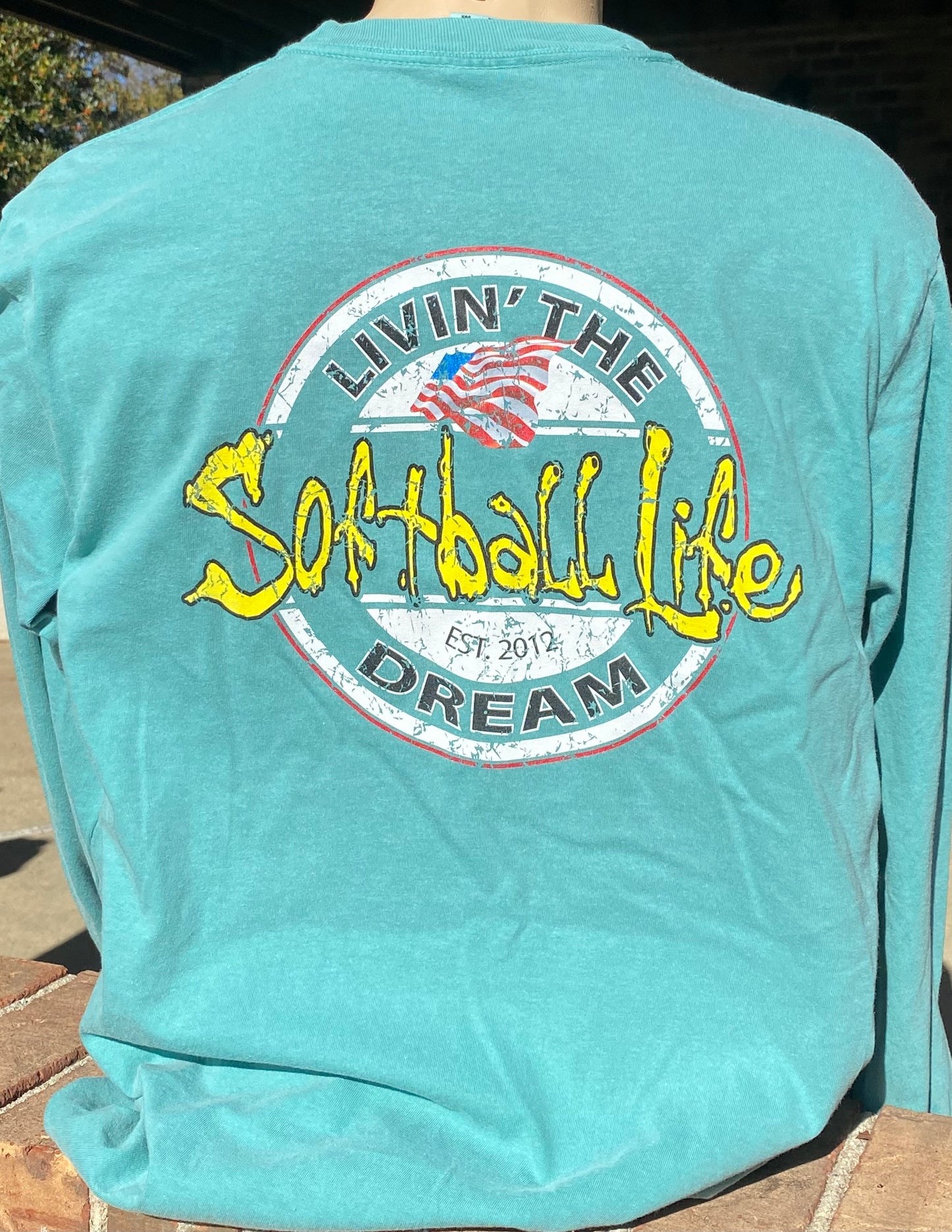 Softball Life Livin' the Dream Long Sleeve Tee