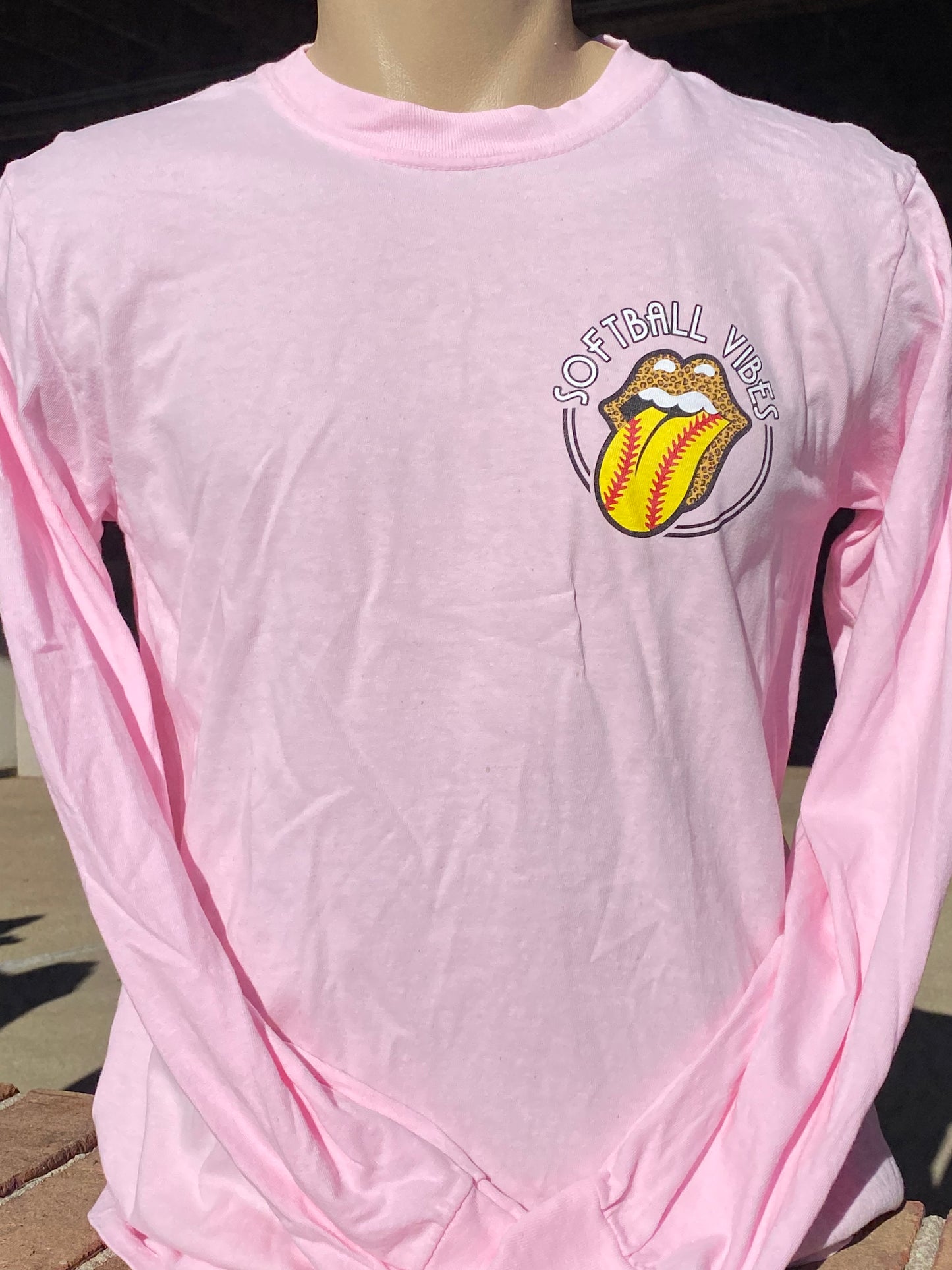 Rolling Stones Softball Long Sleeve Tee