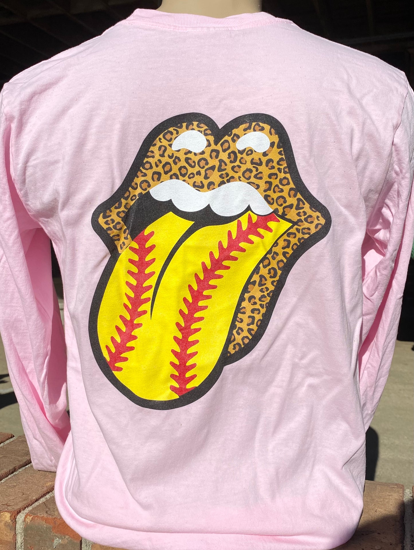 Rolling Stones Softball Long Sleeve Tee