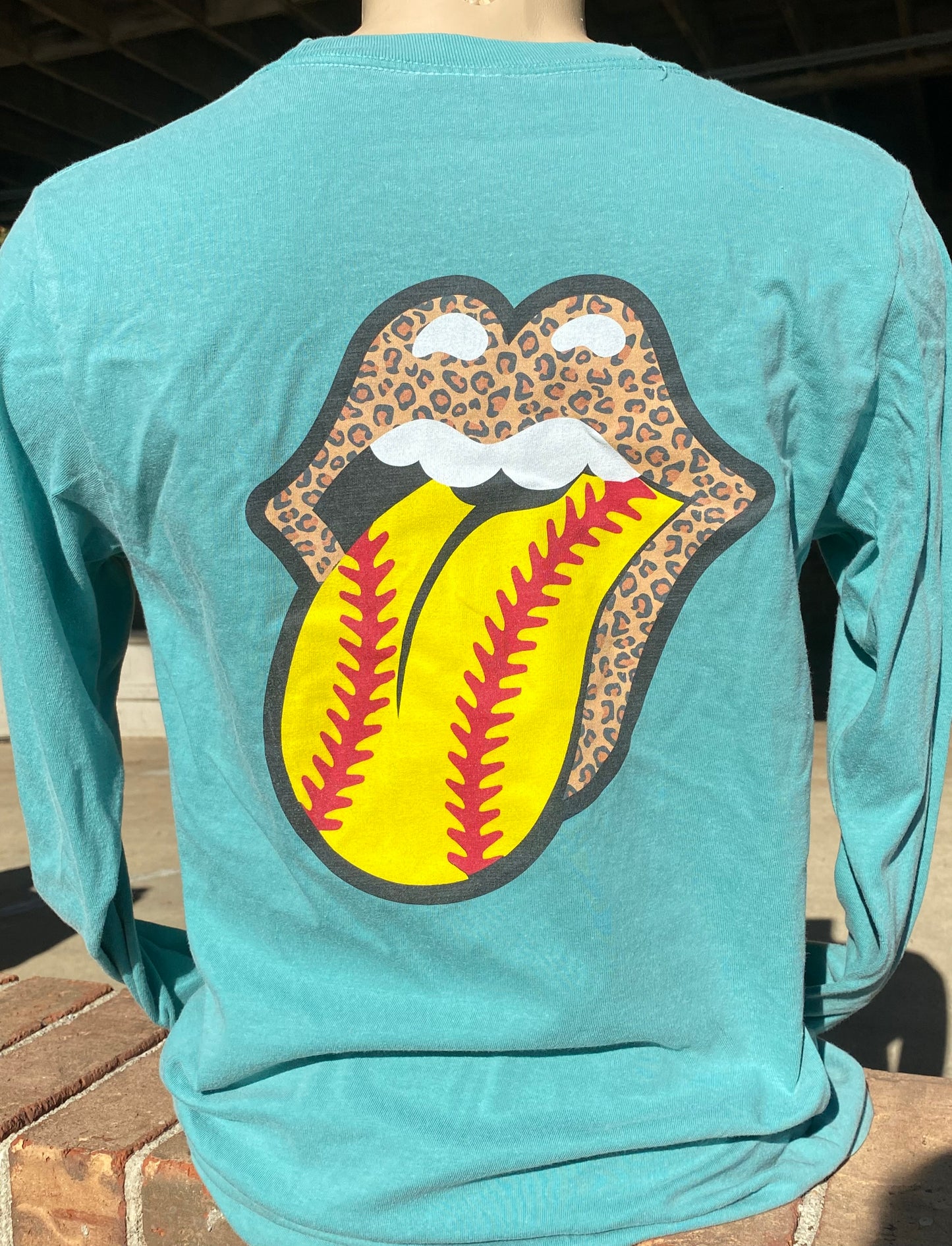 Rolling Stones Softball Long Sleeve Tee