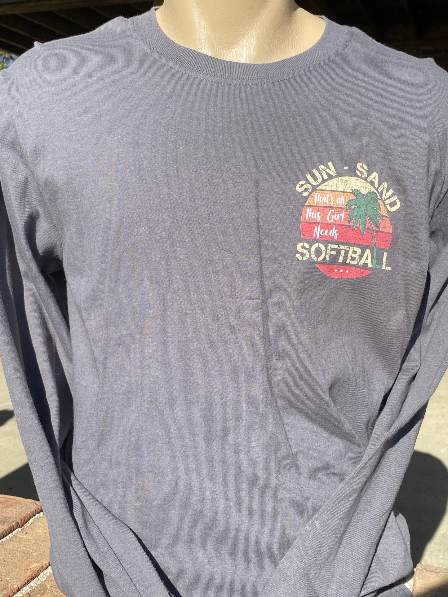 Sun Sand Softball Long Sleeve Tee