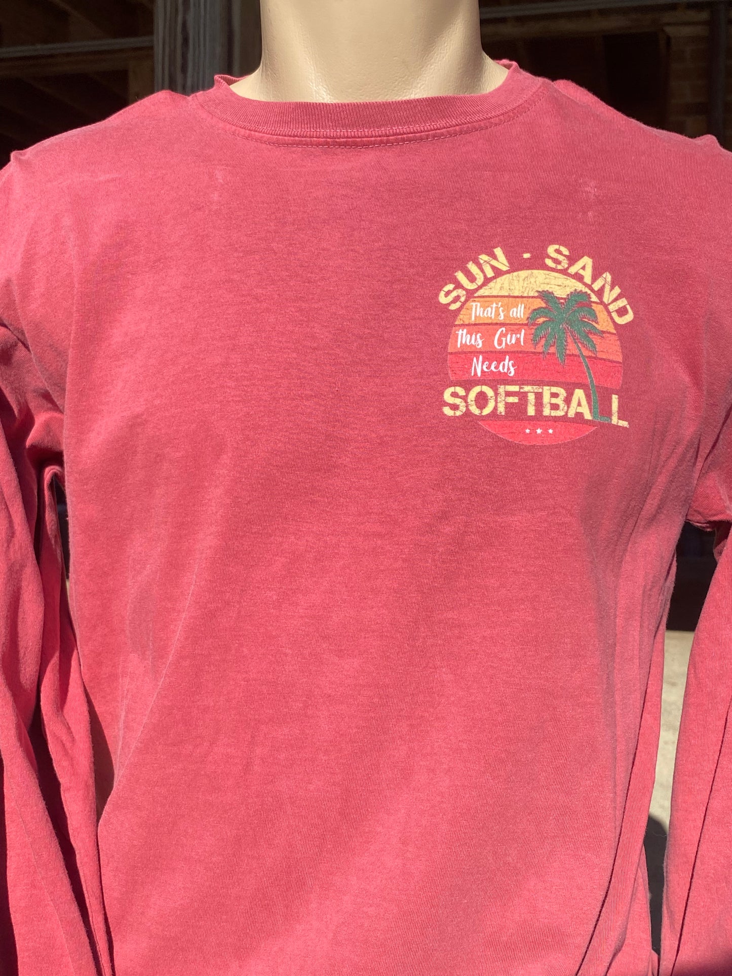 Sun Sand Softball Long Sleeve Tee
