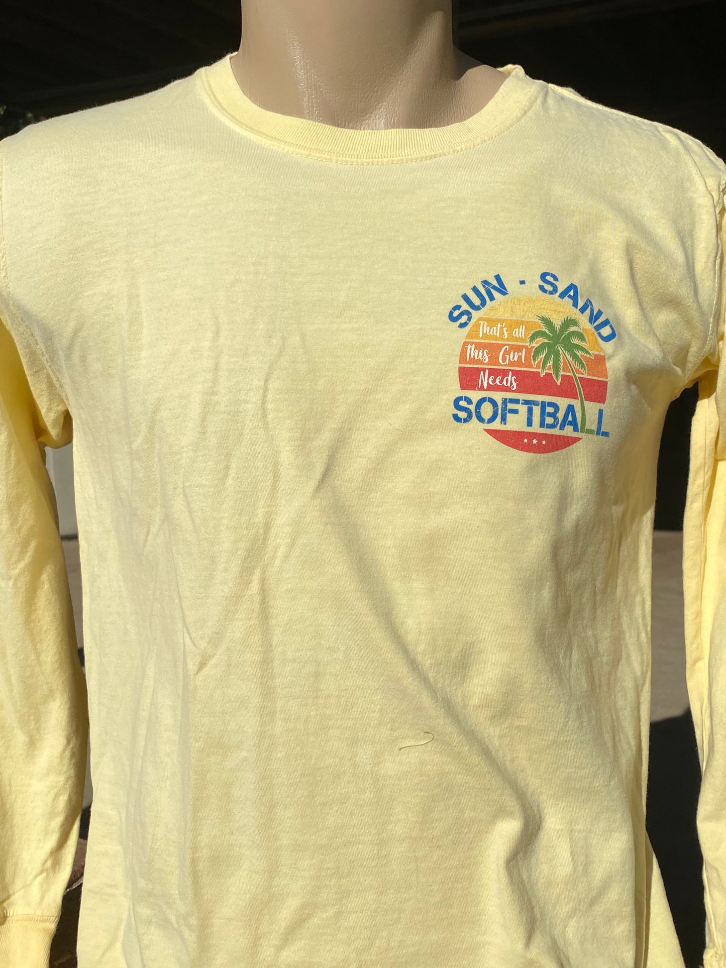 Sun Sand Softball Long Sleeve Tee